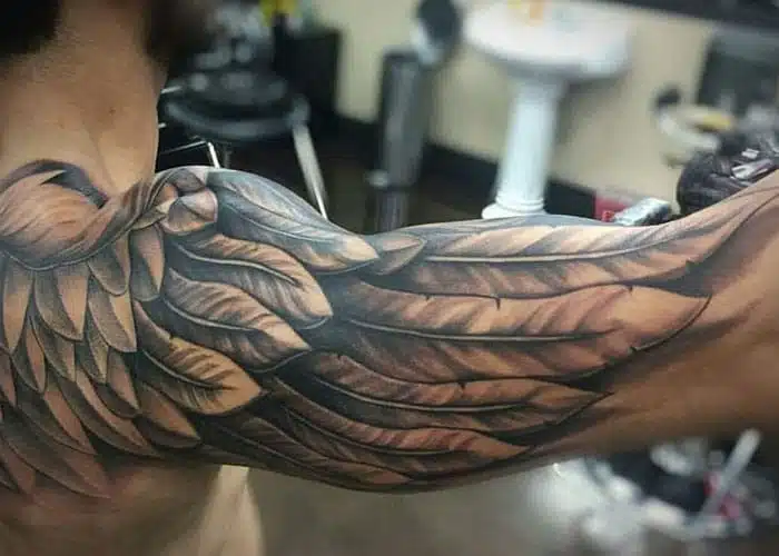 Wing Upper Arm Tattoo