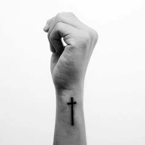 Cross Side Wrist Tattoos