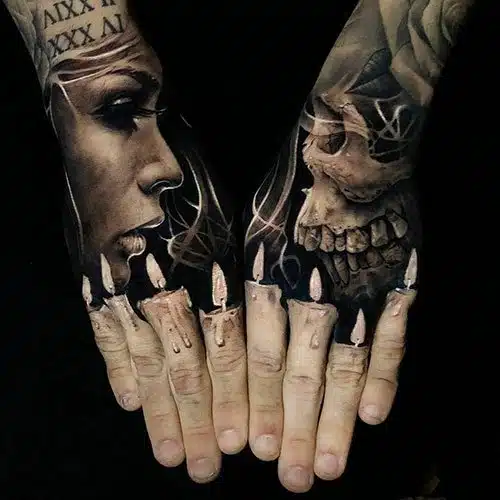 Realistic Hand Tattoos