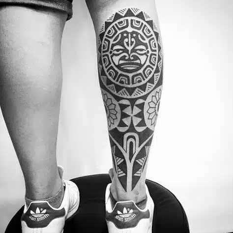 Tribal Leg Tattoos