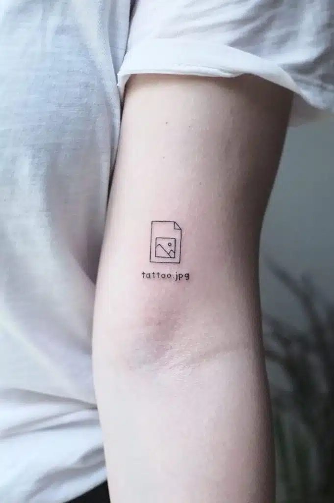 Tattoo In The Style Of Minimalism For Men