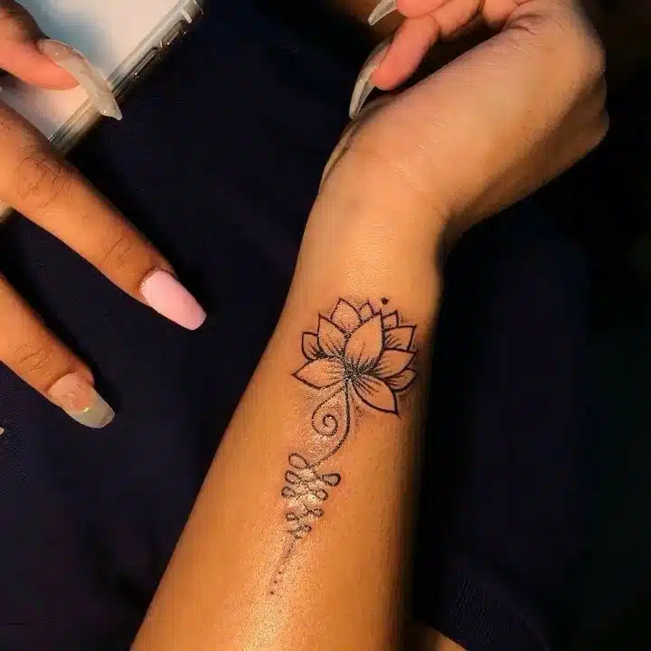 Flower Wrist Tattoos For Women