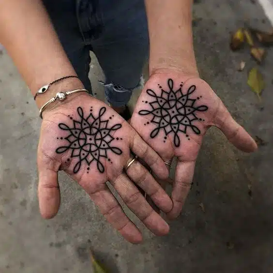 Palm Tattoos For Women