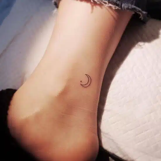 Small Moon Tattoos For Women