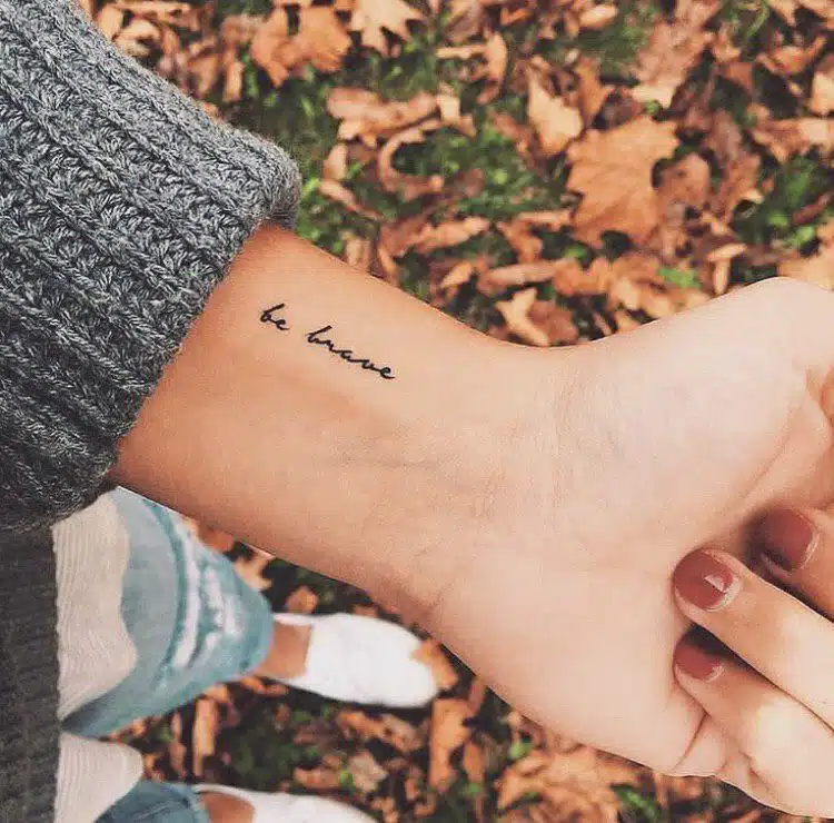 inspirational wrist tattoos for girls