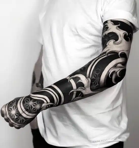 Blackout Sleeve Tattoos