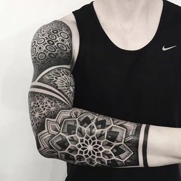 101 Best Geometric Sleeve Tattoo Ideas You Have To See To Believe  Outsons