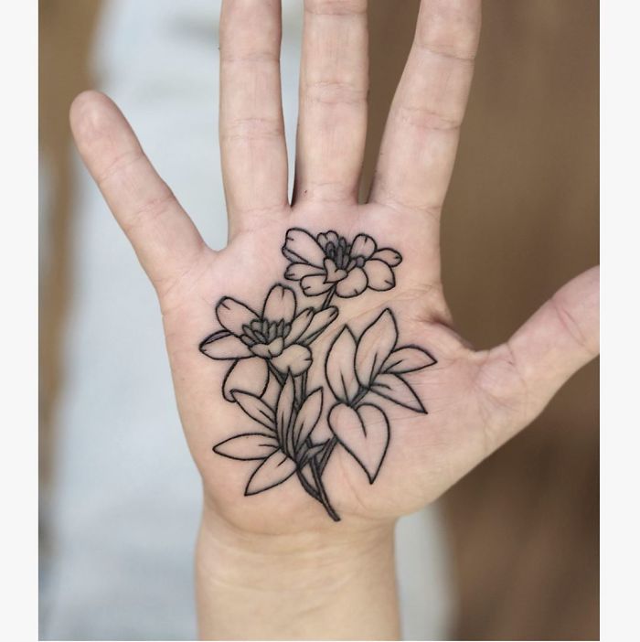 Palm Tattoo Ideas For Women