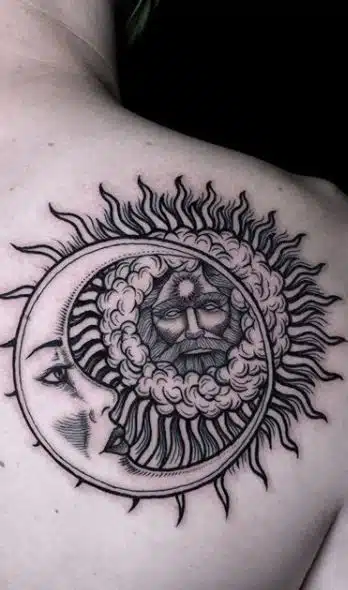 Sun and Moon Tattoos