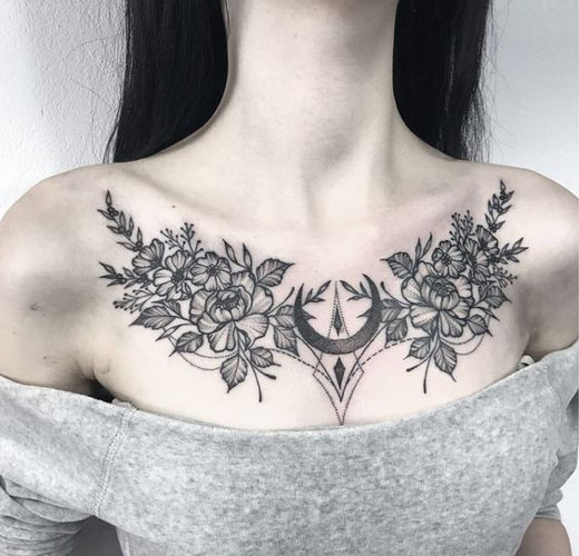 49 EyeCatching Collarbone Tattoo Ideas for Everyone  Photos  Allure