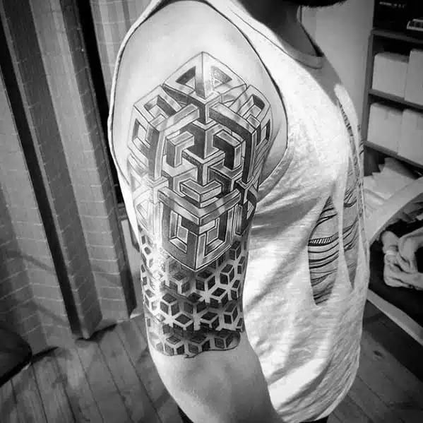 Geometric Shoulder Tattoos