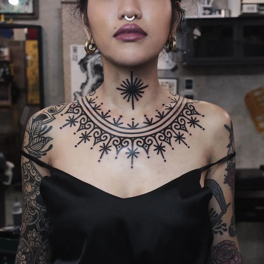 42 Most Beautiful Chest Tattoos for Women