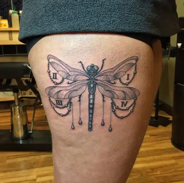 40 Cutest Leg Tattoos for Women Dragonfly Leg Tattoos For Women