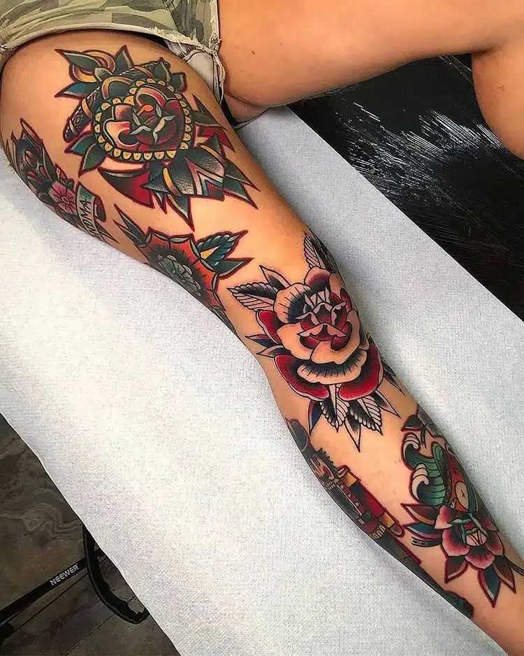 150 Sexy Thigh Tattoos for Women Mind Blowing PICTURES