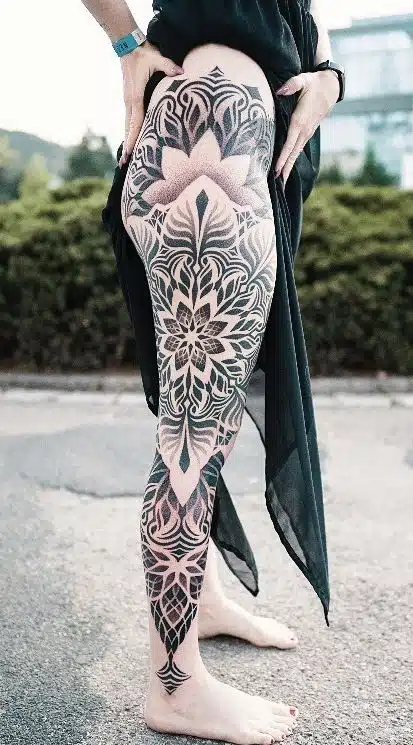 Long Legs And Thigh Tattoos  Tattoodo