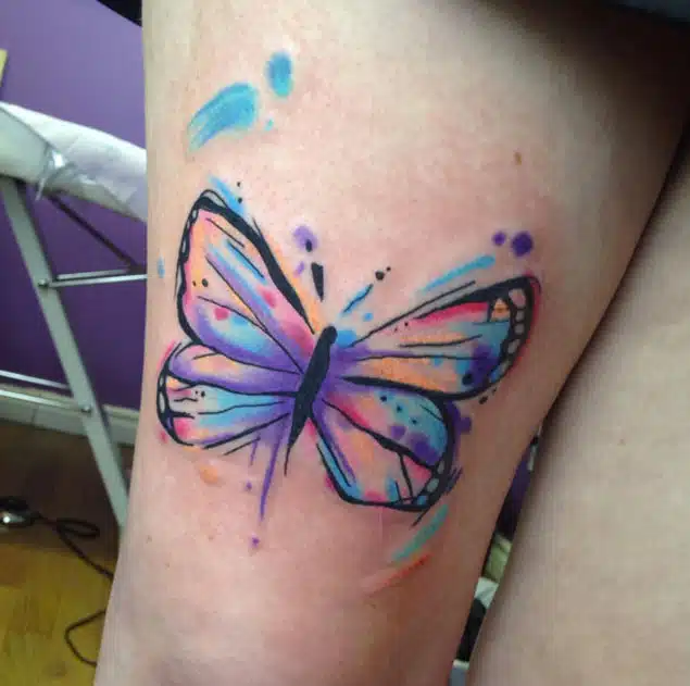 Watercolor Butterfly Tattoo Ideas