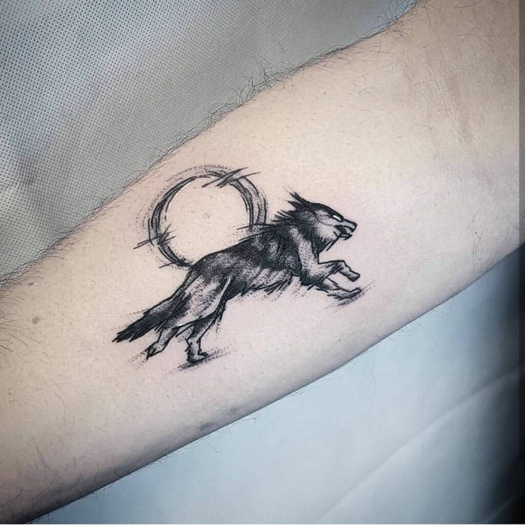 Running Wolf Tattoo Ideas