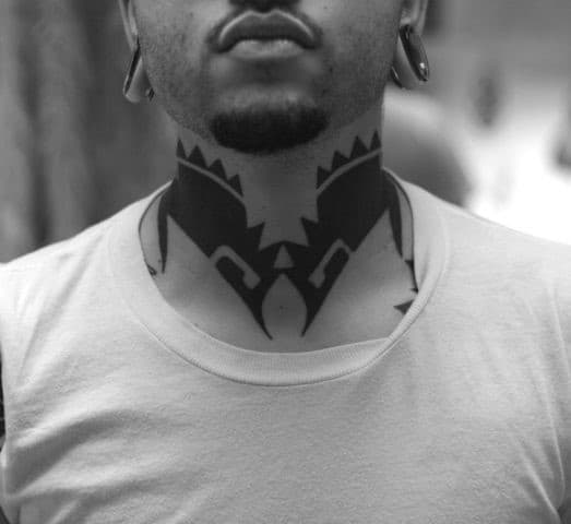 Tribal Neck tattoo by the talented mallorytatu Make sure you check out  her work    She has time in the coming weeks so send her a   Instagram