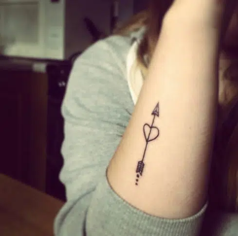 Heart and Arrow Tattoo